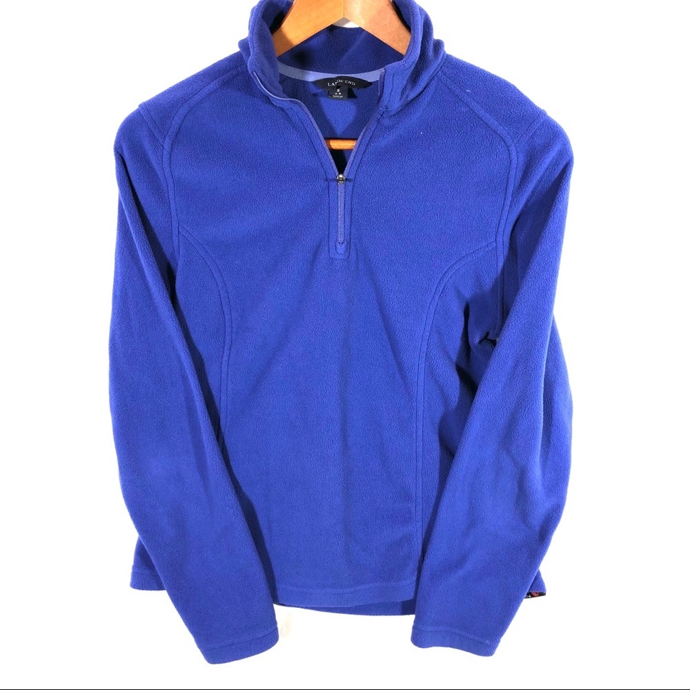 Lands End women’s 1/4 zip fleece sweatshirt small